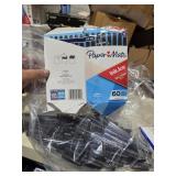 60 papermate ball point pens black