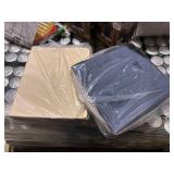 dark blue 2 pocket folders and manilla file folder