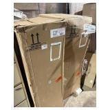 (2) 4-Drawer File Cabinets 1 Putty & 1 black 22'