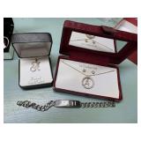 Monogram A Necklaces & John Bracelet