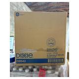 1000 Dome Plastic Hot Cup lids White Dixie brand