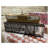 Black Wall hanging Bin Organizer * damaged*