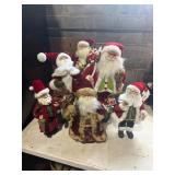 Collection of 6 Santas