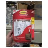 12 large command hooks hold up to 5 lbs.