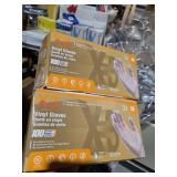 2 boxes 100ct@ medium vinyl gloves