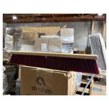 stiff bristle broom head 24 inches