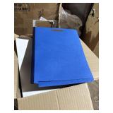 30 end tab classification folders blue with