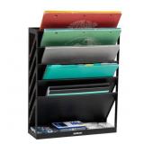 Mind Reader Plastic 5 Tier Wall Mount Vertical Fie