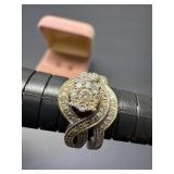 ladies engagement /wedding band set 14K gold