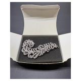 KENNETH J. LANE feather brioche plume vintage