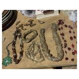 costume jewelry 6 necklaces & 1 bracelet