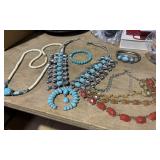 costume jewelry - 3 Necklaces & 2 Bracelets