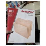 100 file folders manila