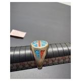 mens sterling silver ring size 11.75  (8.6grams)