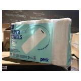 8 rolls perk paper towels 2ply