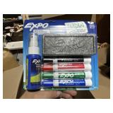 6 pc whiteboard kit, 4 markers, eraser, spray