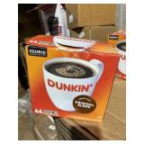 44 K-Cups Dunkin Original Coffee Exp 8/26