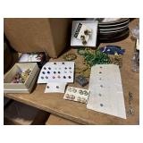 various types and styles of earrings, necklace