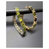 2 beautiful green womens bracelets,both 7inch