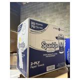 sparkle paper towels 30 rolls 2 ply ind. wrapped