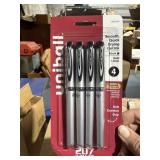4 pk uniball black gel ink pens