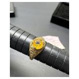 ladies 14K gold ring size 6.5, wgt 1.37 grams