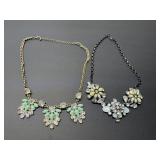 J. CREW rhinestone cluster statement necklace
