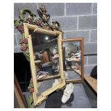 2 Wall Mirrors and Shoe Planter