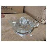 vintage 1940's hazel atlas glass juicer depression