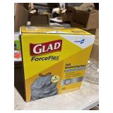 100 glad forceflex trash bags 13 gallon @