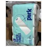 perk paper towels 8 pk white