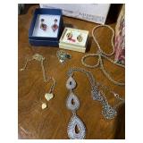 sterling silver 10kt gold tear drop earrings,