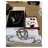 3 sets - 2 necklace/earrings & 1 necklace/bracelet