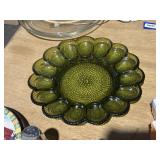 Indiana Glass Co. Emerald Green Deviled Egg Plate