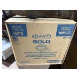 1,000 clear slotted lids for plastic cups