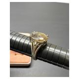 ladies ring marked .925 14K , size 7.75, wgt 5.35g