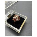 ladies sterling silver ring size7.5 wgt 6.42grams