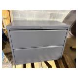2 drawer file Cabinet dark gray