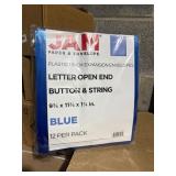 12 pack Jam 1 inch expansion envelopes Blue