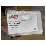 12 pack Jam Plastic 1 in. legal expansion envelope