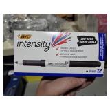 10 BIC  intensity dry erase markers black