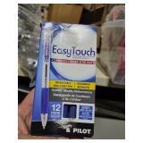 12 pilot easy touch blue pens