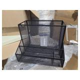 large mesh desk organizer -File folders fit in top