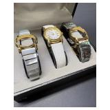 BADAVICI ladies watch set 3 bands 1 face