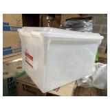 store and slide file tote missing 1 handle