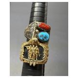 2 mens rings marked sterling & BGE .925