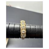 ladies size 4.75 cubic zur. 14K CO CZ wgt2.08grams