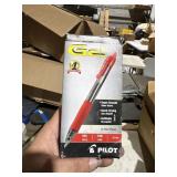 12 G2 red pilot pens