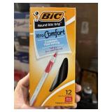 12 BIC red ink pens