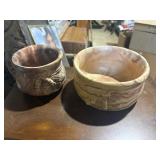 2 beautiful native american pottery pieces,